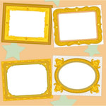 Framed Art Pad for Kids with 40 Adhesive Sheets, 10 x 8 Inch
