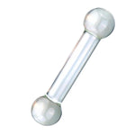 Glass Dildo Double-Ended Butt Plug Anal Beads,Glass Dildo G-Spot Wand Anal Beads Butt Plug Dual Ended P-Spot Stimulator Fetish Prostate Massager Masturbation Sex Toy For Men Women (L)
