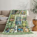 Plant Gardening Blanket Soft Fuzzy Fleece Plants Flower Garden Life Blankets Decor Cozy Warm Plush Flannel Blanket Gifts For Boys Girls Men Women Home Chair Sofa Couch Bed 50"X40"