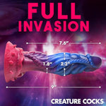 Alien Silicone Dildo For Men, Women & Couples. Firm And Flexible, Strong Suction Base, Sci-Fi Fantasy Dildo. Premium Phthalate-Free & Body-Safe Silicone. 1 Piece, Purple, Blue & Pink