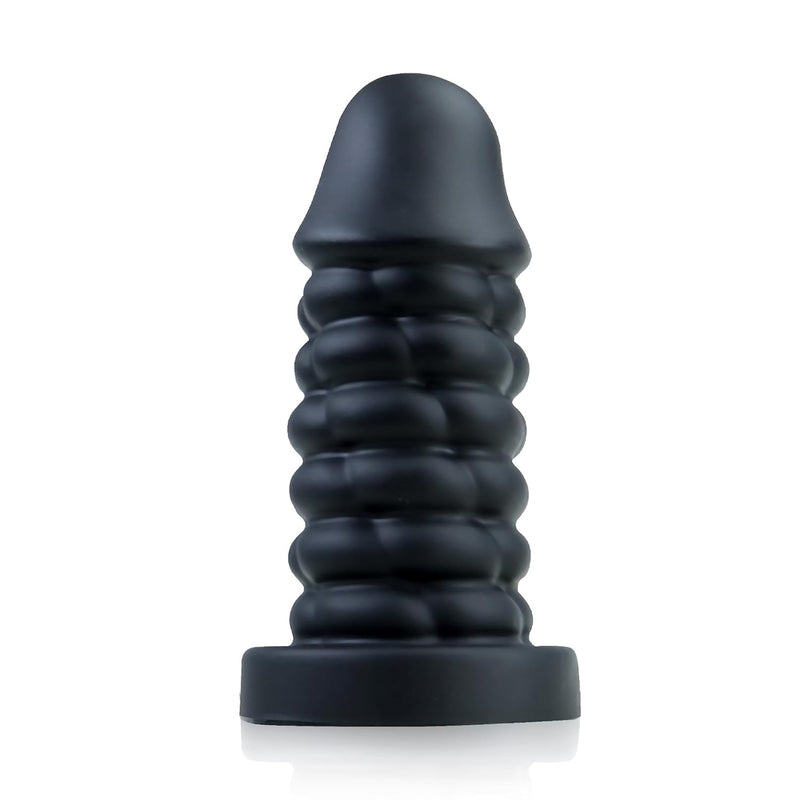 Dildo Silicone Anal Plug With Suction Base Sex Toy For Men Couple Black Xl 7.87 Inch