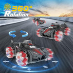 Rc Car With Camera For Kids, Remote Control 360° Rotating High Speed Stunt Vehicle Toy For Boys And Girls, Rechargeable Racing Drift Cars With Flashing Lights And Dynamic Sound For Adults