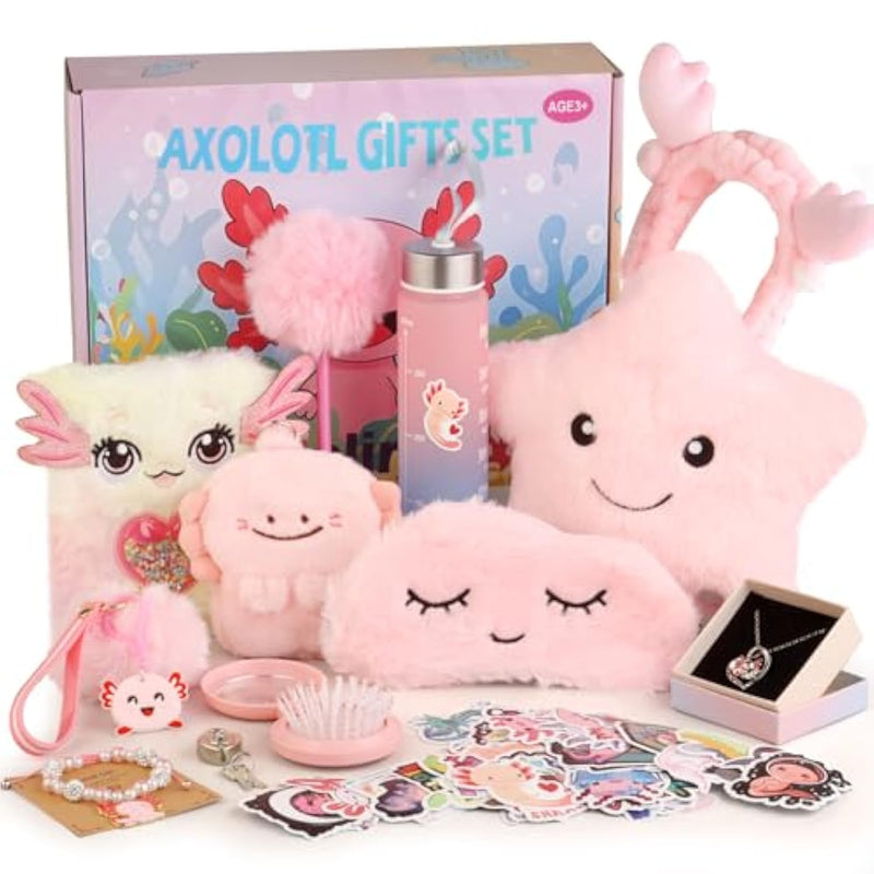 Axolotl Gifts For Girls - Birthday Gifts For Girls Age 4-6 6-8, Axolotl Girls Gifts For Daughter Niece 3 4 5 6 7 8 Year Old, Axolotl Toys For Kids Birthday Christmas Gifts