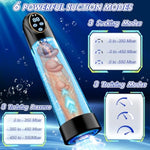 Electric Penis Pump Sex Toys - Adult Toys Male Penis Enlargement Extend Enlarger Vacuum Pump Dick Pump With 6 Suction, Pocket Pussy Male Masturbator Cock Ring Adult Sex Toys & Games For Men Erection