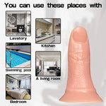 Ultra Realistic Thumbs Fake Penis, 6.69" Lifelike Finger Dildo for G Spot and Anal Play, Realistic Hand Dildo Anal Sex Toys with Suction Cup for Men and Women