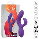 Stella Liquid Silicone C Curve G Spot Rabbit Vibrator, Mini Vibrating Massager For Women - Se-4368-45-3