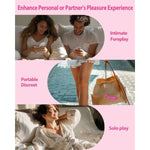 Adult Sex Toy Finger Vibrator For Couples - Mini Female Vibrator With App & 9 Powerful Vibrating Modes - Rechargeable Waterproof - Quiet G-Spot Nipple Clit Stimulator For Women Pleasure (Rose)