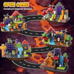 200 Pack Magnetic Blocks For Kids, Stem Construction Toys With Forest Theme | Creative Educational Games For Ages 3, 4, 5, 6, 7, 8, 9, 10 | Ideal Birthday For Boys & Girls