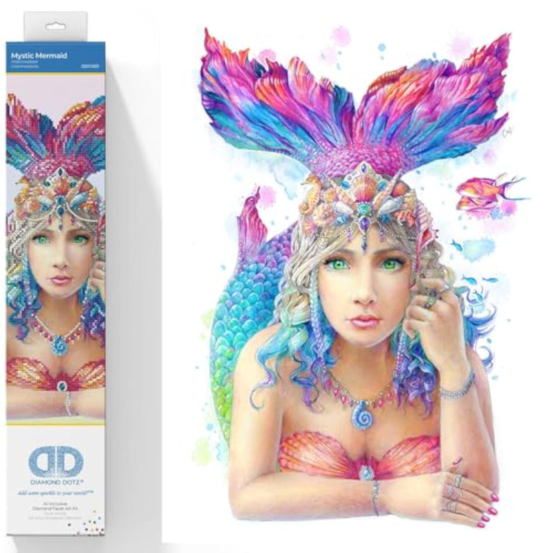DIAMOND DOTZ Mystic Mermaid Diamond Painting Kit for Adults with Gems