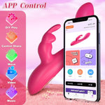 G Spot Vibrator Sex Toys - App Rabbit Vibrators Anal Clitoral Vibrator Dual Stimulator Dildo, Body-Safe With 10*10 Powerful Vibrating Modes Female Sex Toys, Waterproof Adult Sex Toy For Women Couple
