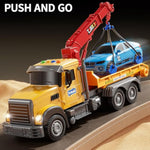 Kids Toys For 3 4 5 6 7 Years Old Boys, Tow Truck Toy,Friction Powered Transport Truck Crane Vehicle Toy With Lights And Sounds,Birthday Gifts For Boys Girls