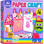 Beginner Unicorn and Bunny Paper Craft Kit for Girls Age 3+