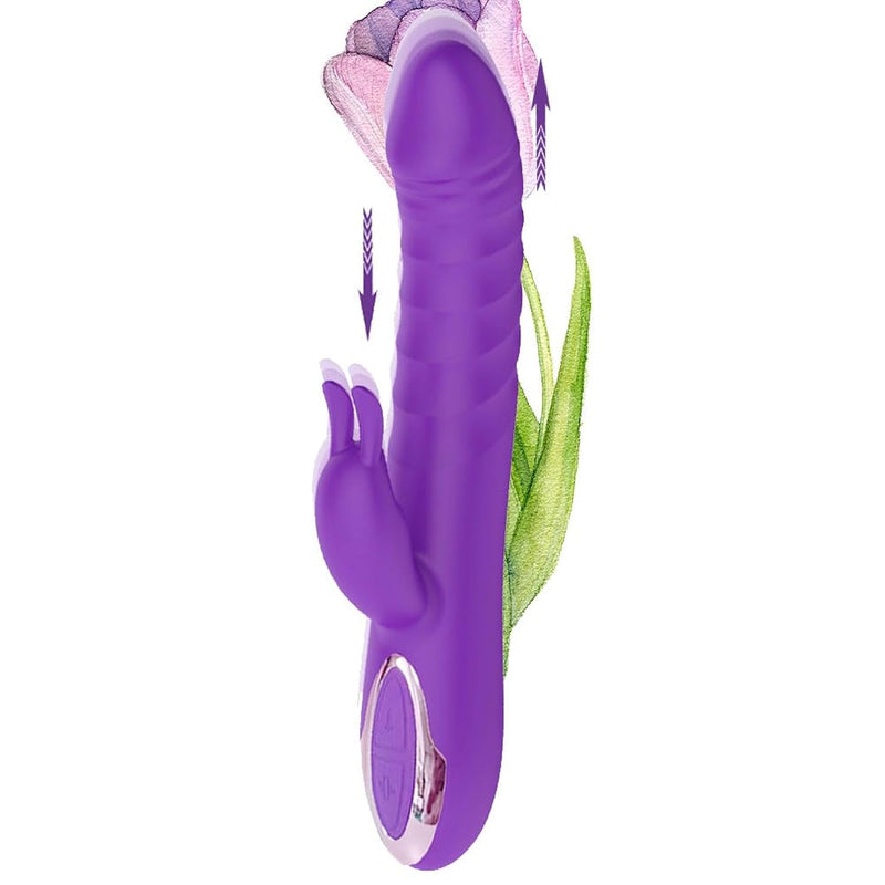 Rabbit Vibrator For Women Thrusting Clitoral Vibrators With 30 Powerful Modes Waterproof Vibrating Adult Wand Massager For Women Vibrator Sex Toys Dildos Adult Toys For Couples