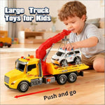 Toddler Boy Toys,Tow Truck Toy For 3 4 5 6 7 Year Old Boys,Friction?Powered Rescue Tow Truck With Lights And Sounds,Birthday Gifts For Boys & Girls