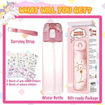 20 oz Decorate Your Own Water Bottle Kit with Glitter Gems & Unicorn Stickers