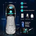 Automatic Male Masturbator Sex Toys For Men - Hands Free Masturbators Blowjob Toy With 7 Vibrating & Sucking Modes, Male Stroker Penis Pump For Training, Pocket Pussy Adult Men Sex Toy & Games