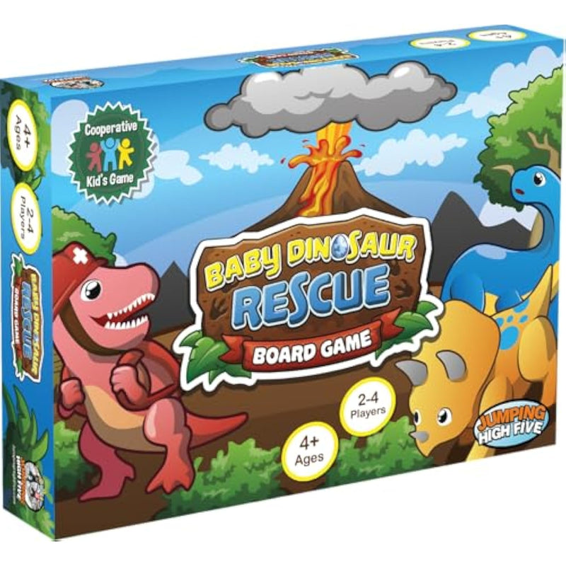 Baby Dinosaur Rescue Board Game - Cooperative Dinosaur Game For Kids Ages 4 And Up - Help The Dinos Race To The Island, Easy To Learn And Great For Family Fun Time