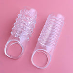 Reusable Sleeves Girth For Men Extender Enlarger Extension Cook Enhancer Ball Stretch Sleeve Girth Best Gift-H3230(Transparent-2Pcs)