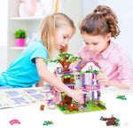 Tree House Building Set For Girls - 558Pcs Treehouse Building Blocks Toys, Forest Camp House Bricks Kit With Animals, Birthday For Kids Girls Boys Age 6 7 8 9 10 11 12+