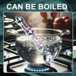 7 Inch Colored Glass Dildo Crystal Anal Plug, Fantasy Anal Bead Dildo Penis For G Spot Or P-Spot Stimulation, Heart Shaped Crystal Anal Butt Plug Massager Adult Sex Toy For Men And Women Couples