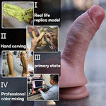 5.91 Inch Realistic Soft Dildos For Beginners, Handmade Lifelike Thick Silicone Dildo, Suction Cup Soft Penis For Hands-Free Play,G-Spot And Anal Play, Adult Sex Toys For Men And Women & Couples(Goku)