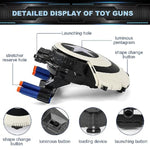 Shield Dart-Blasting Toys For Guns-Toys For Superhero 6 7 8 9+ Year Old Boys,Kids Roleplay Toy With Lights, With 30 Darts