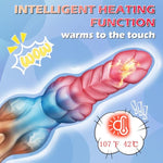 9.6" Thrusting Dildo Monster Dildo Fantasy Dragon Dildo, Huge Dildo Thick Anal Dildo Big Horse Dildo, 4In1 Vibrating Knot Dildo Animal Dog Dildo Alien Wolf Dildo With Heating, Adult Toys For Women Men