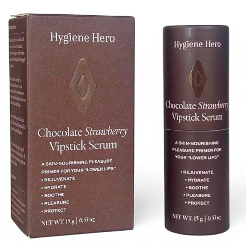Vipstick Serum | Sexual Enhancer Serum For Women | Serum For Vulva | Intimate Grooming | Daily Soothing Serum | Soothe, Hydrate And Protect Your Labia (0.53Oz, Chocolate Strawberry)