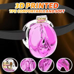 3D Printed Soft TPE Male Chastity Cage with Adjustable Rings and Secure Locks for Adult Bondage Play