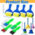 Kids Washable Paint Brushes 12 Pack for Toddlers Early Learning Arts Crafts Gift