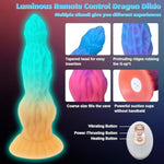 Thrusting Luminous Dildo Vibrator 10.6" 3In1 Monster Big Dildo With Thrust & Vibrations, Fantasy Long Dildo With 7 Modes For Anal Toys U And G-Spot Adult Sex Toys & Games For Men Women