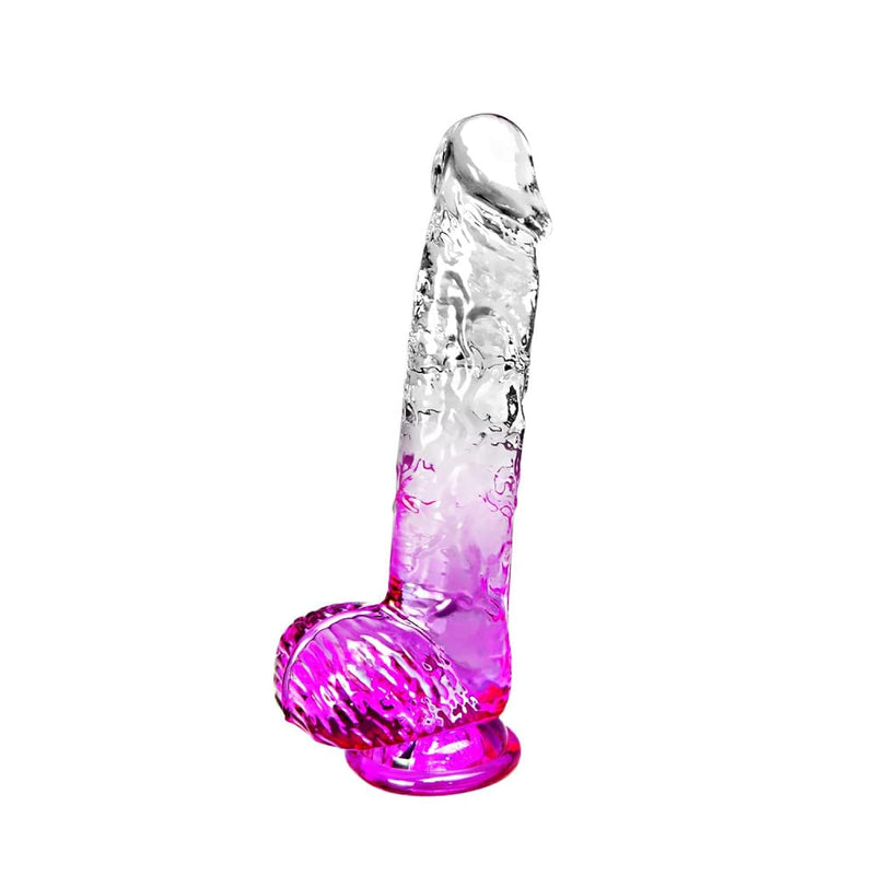 Realistic Clear Cute Purple Dildo - Life Like Adult Sex Toy For Women Pleasure, 6 Inch Fake Small Thin Dildo With Suction Cup For Beginner & Woman Men