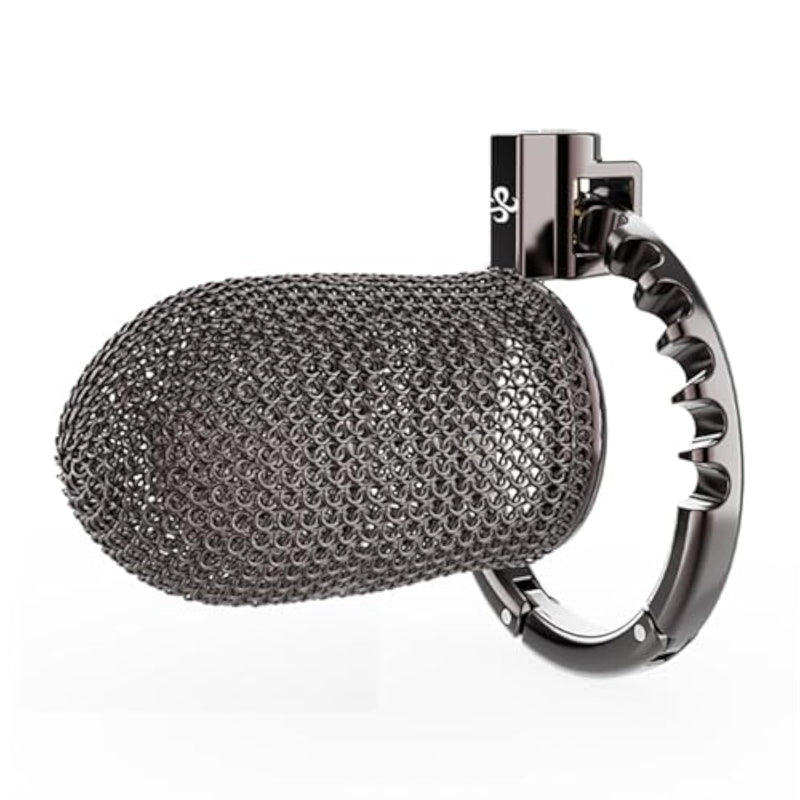 Adjustable Mesh Chastity Cage Male Sex Toy, Men'S Stainless Steel Chastity Device For Men Penis Sm Bondage, Cock Cage With Breathable Design, Invisible Lock, 2 Sizes (Long)