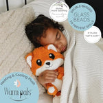 Friendly Fox - Microwavable & Weighted Plush Stuffed Animal - Heated Plushie For Warmth - Cute, Soft, Cozy Toy For Adults & Children (Boys, Girls, & Toddlers) By Warm Pals