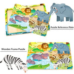 Puzzles For Kids Ages 3-5, 24 Piece Colorful Wooden Puzzles For Toddler Children Learning Educational Puzzles Toys For Boys And Girls (6 Packs)