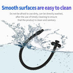 Silicone Penis Plug Hollow Urethral Sound Male Dilator Masturbation Urethra Plugs Extreme Stimulation Sex Toys (6Mm,Black)