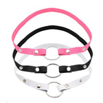 3Pcs Male Chastity Device Elastic Band Accessories Cage Auxiliary Belt Adjustable Rope Ring Set - Black/Pink/White