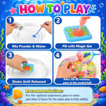 Magic Water Elf Toy Kit, 30 Gels & 20 Molds, Squishy Maker Set for Kids