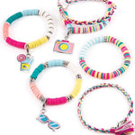 Heishi Bead Bracelet Making Kit for Girls, DIY Friendship Bracelets with Beads & Charms