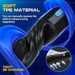 Adult Sex Toys For Men, Sucking Male Masturbator Penis Pump With 10 Vibration & 5 Suction, Super Soft Tpe 6.7" Channel Vibrating Hands Free Male Masturbators Cup Men Sex Toy Machine