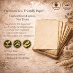 50 Sheets Handmade Watercolor Paper, 7 x 5 Inch, 150 GSM Cotton Deckle Edge