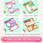 Unicorn Pony Axolotl Spiral Notebook Journal Kit for Girls