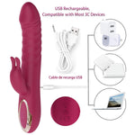 Vibrator Thrusting Dildo For Women G Spot Toy Clitoral Stimulator Sex Toys Dildos Sex Toy Thrusting Dildo Vibrator With 10 Thrusting & 10 Vibrating Modes Soft Sensory Machine Tool Gifts For Womens