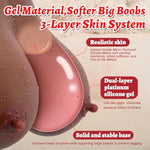 Sex Toys For Men, Full Size Sex Doll Boobs With Pussy Anus, Realistic Pocket Pussy With Boobs, Male Masturbator Big Boobs Sex Toy Breast Realistic Sex Dolls For Men Life Size Vagina Toy Black 8 Lb