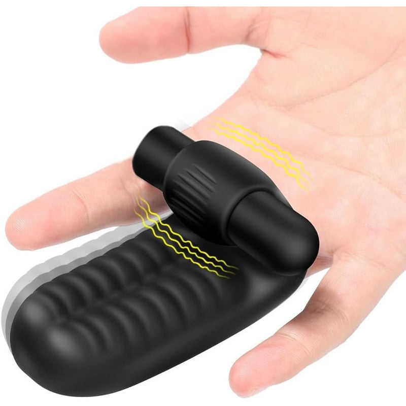 Silicone G Spot Clitoris Vibrator for Women - Mini Finger Masturbator with Anal Stimulation and Teasing