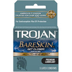 Trojan BareSkin Sensitivity Premium Latex Condoms, 3 Count (Pack of 2)