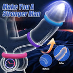 Sex Toys Silicone Penis Ring - Multi-Coloured Cockring Cock Sexual Stimulation Device With 3 Pcs Different Sizes For Erection Enhancing Long Lasting Stronger, Adult Sex Toys For Men Or Couple Pleasure