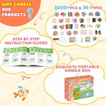 Arts and Crafts Kit Supplies for Kids, 3800+ Pieces, All in One Craft Box