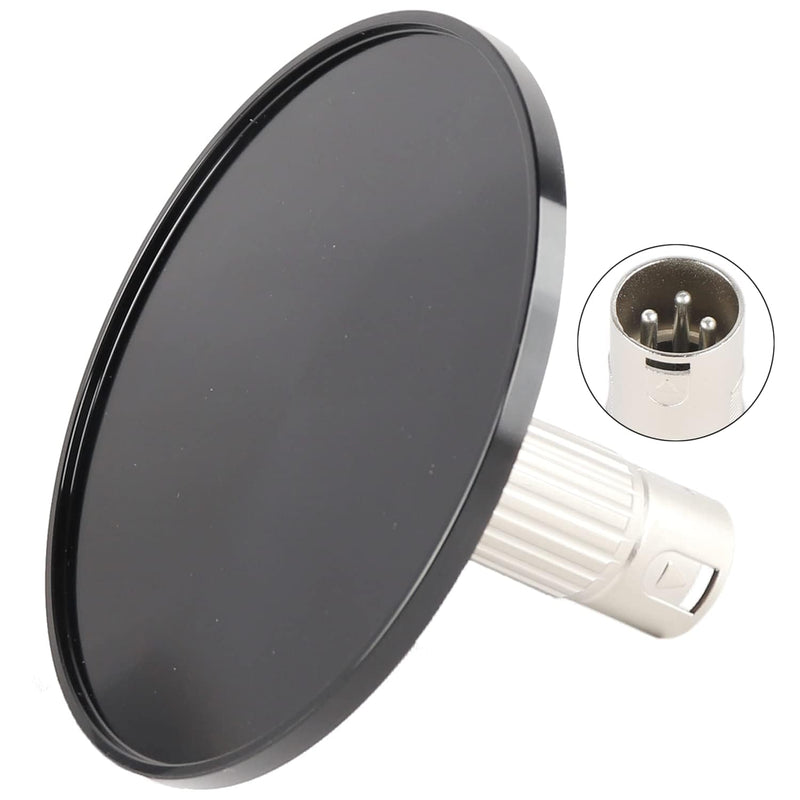 3.86” Aluminum Alloy Black Suction Cup Adapter With 3Xlr Connector, Updated Universal Dildo Holder For 3 Prongs Sex Machine