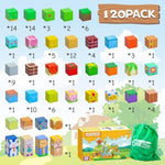 Magnetic Blocks-Volcano & Dinosaur Toys Magnetic Building Blocks, Stem Sensory Magnet Blocks Cubes Toys For Kids Toddlers Boys & Girls Ages 3 4 5 6 7 8 9 10